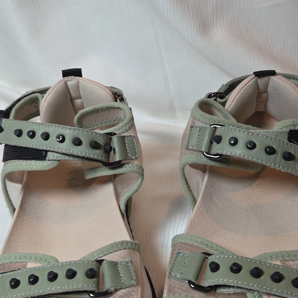 ASH SANDAL Green and Cream - Picture 9 of 10